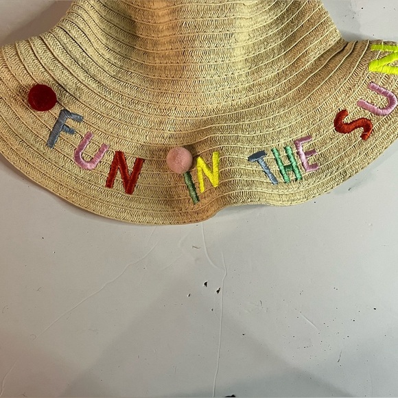 Target Straw Sun Hat with “Fun in the Sun” Embroidery – Women’s Wide Brim - Picture 14 of 14